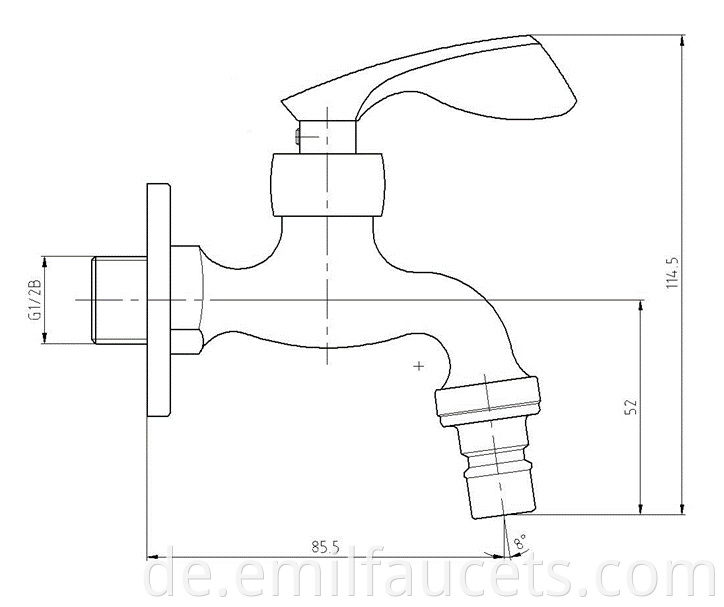 water tap for washing machines